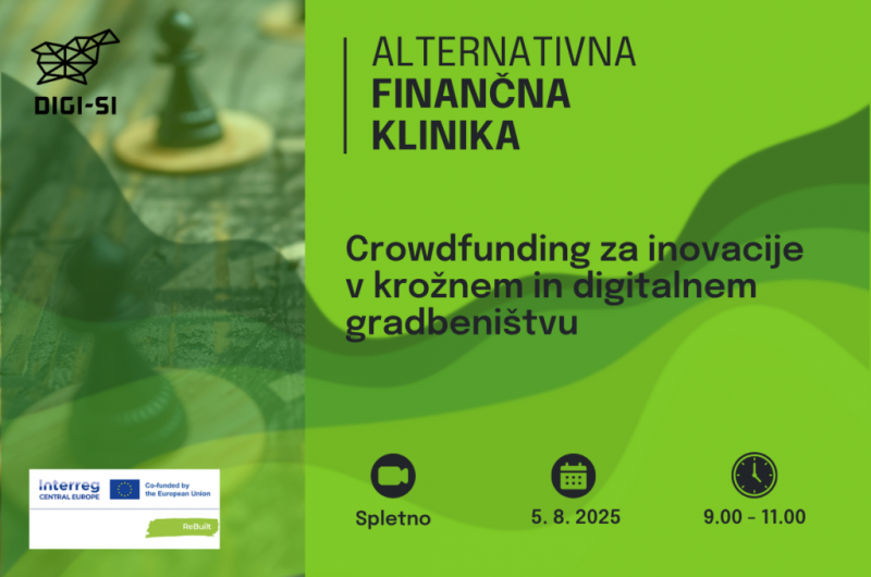 Crowdfunding za inovacije v krožnem in digitalnem gradbeništvu