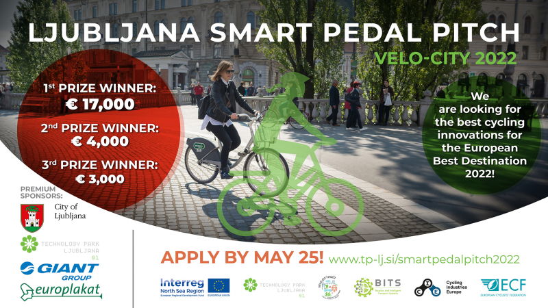 Ljubljana Smart Pedal Pitch 2022 - pametne kolesarske inovacije za ljubljanske ulice