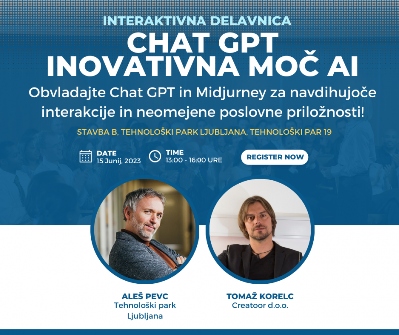 Izkoristite inovativno moč AI za preoblikovanje vašega poslovanja!