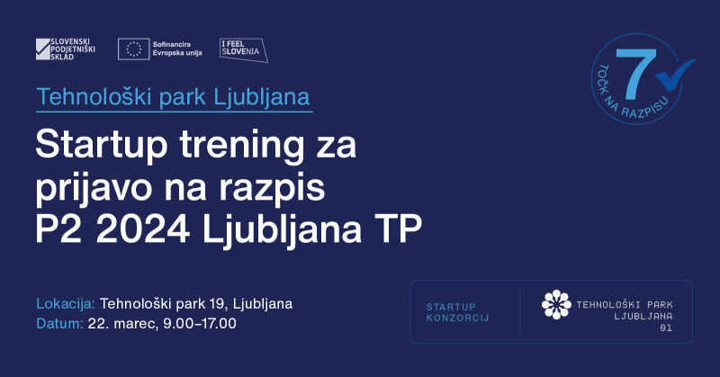 Startup trening za prijavo na razpis P2 2024