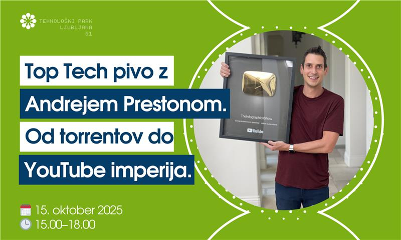 Top Tech pivo z Andrejem Prestonom. Od torrentov do YouTube imperija