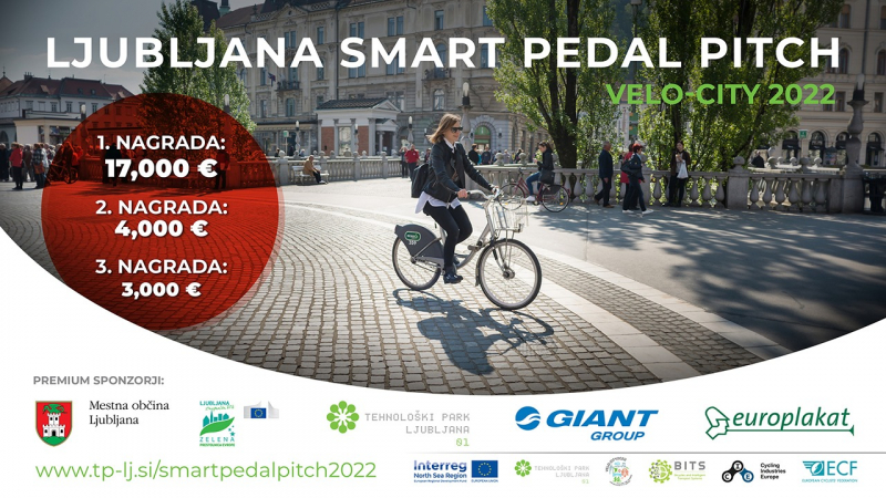 Kdo so polfinalisti tekmovanja za najboljšo kolesarsko inovacijo Ljubljana Smart Pedal Pitch 2022?