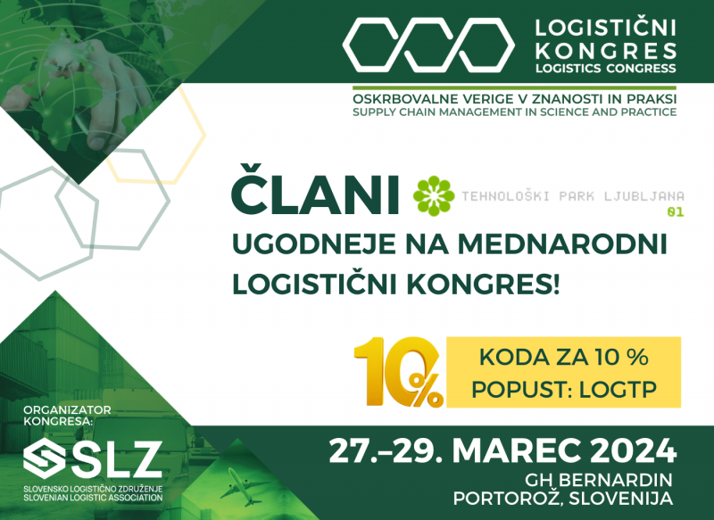 Zgrabite svoj 10% popust za 11. Mednarodni logistični kongres!