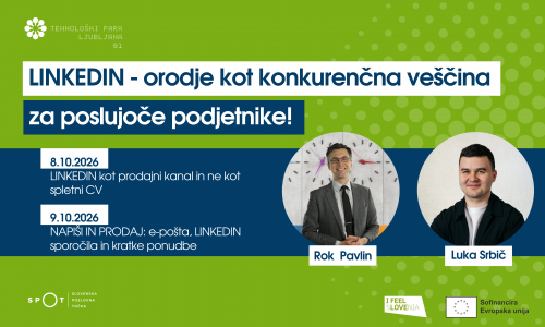 Modularni set SPOT usposabljanj – LINKEDIN - orodje kot konkurenčna veščina za poslujoče podjetnike!