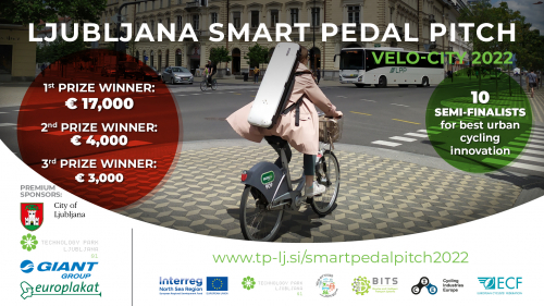 Announcement of the 10 semi-finalists of the Ljubljana Smart Pedal Pitch 2022!